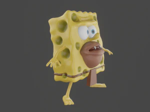 spongebob caveman meme sculpture art 3d print 3D Print Model