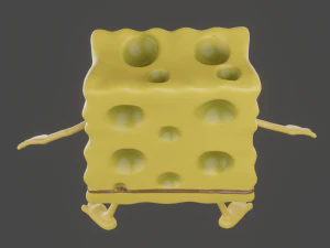 spongebob caveman meme sculpture art 3d print 3D Print Model