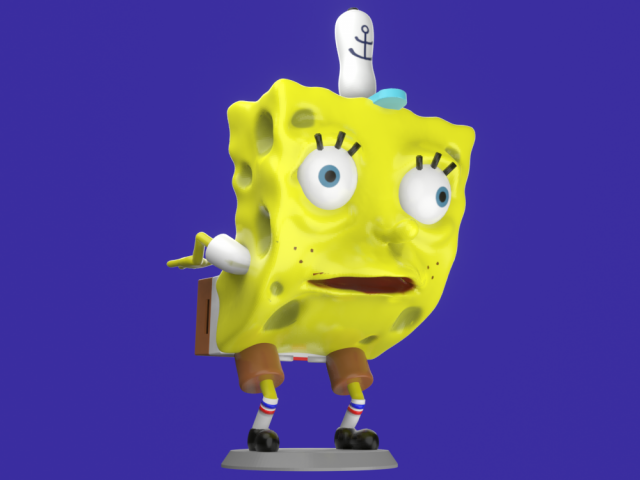 spongebob meme 3d 3D Model in Sculpture 3DExport