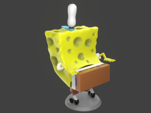 spongebob funny meme sculpture 3d print 3D-printmodel