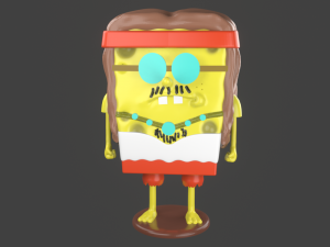 spongebob hippie meme sculpture 3d print 3D-Druckmodell