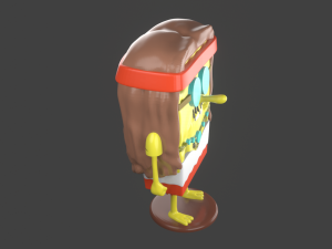 spongebob hippie meme sculpture 3d print 3D-Druckmodell