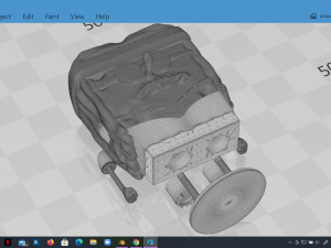 spongebob hippie meme sculpture 3d print 3D-Druckmodell