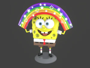 7 modelos imprimibles de memes de bob esponja pack print Modelo de impresión 3D