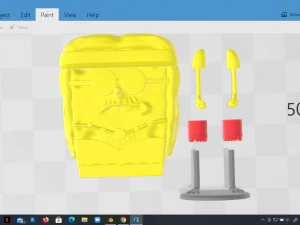 7 modelos imprimibles de memes de bob esponja pack print Modelo de impresión 3D