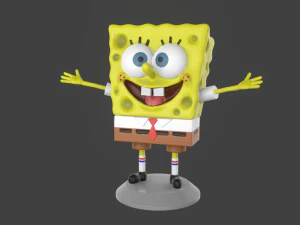 7 modelos imprimibles de memes de bob esponja pack print Modelo de impresión 3D