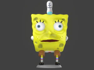 7 modelos imprimibles de memes de bob esponja pack print Modelo de impresión 3D