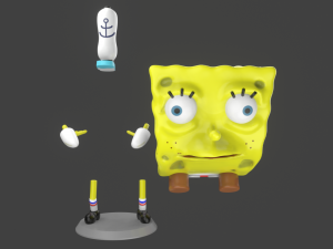7 printable models spongebob memes pack print Modelo de Impressão 3D