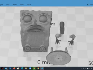 7 modelos imprimibles de memes de bob esponja pack print Modelo de impresión 3D