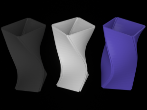 pack 3 flower vase 3d printable models 3D Принт Модель