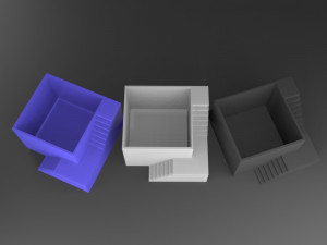 elegant pot plant with stairs 3d printable Model Cetak 3D