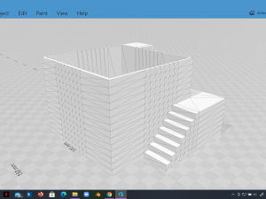 elegant pot plant with stairs 3d printable Model Cetak 3D