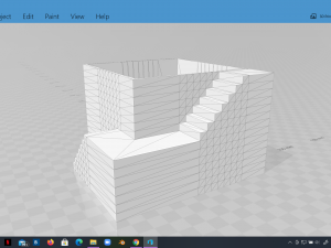 elegant pot plant with stairs 3d printable Model Cetak 3D