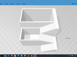 elegant pot plant 2 with stairs 3d printable 3d print model 3D Принт Модель