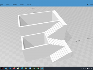 elegant pot plant 2 with stairs 3d printable 3d print model 3D Принт Модель