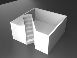 elegant pot plant 3 with stairs 3d printable 3d print model 3D 프린트 모델