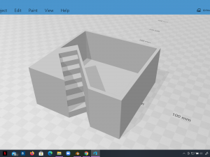 elegant pot plant 3 with stairs 3d printable 3d print model 3D 打印模型