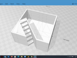 elegant pot plant 3 with stairs 3d printable 3d print model 3D 打印模型