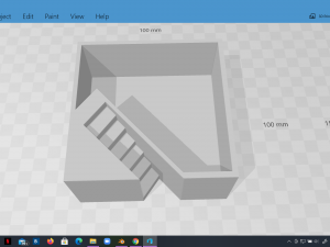 elegant pot plant 3 with stairs 3d printable 3d print model 3D 打印模型