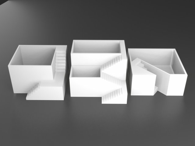 pack 3 elegant pot plants vase printable Modelo de Impressão 3D .c4d .max .obj .3ds .fbx .stl .blend 