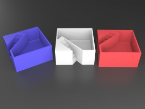 pack 3 elegant pot plants vase printable Modelo de Impressão 3D