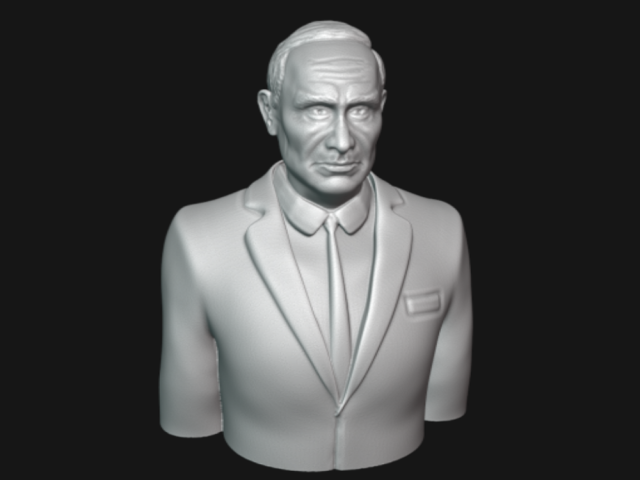 vladimir putin bust 3d printable model Model Cetak 3D .c4d .max .obj .3ds .fbx .stl .blend 