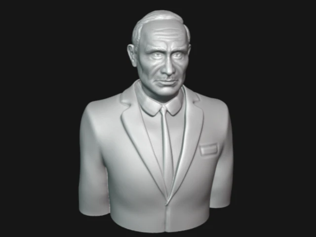vladimir putin bust 3d printable model 3D Print Model .c4d .max .obj .3ds .fbx .stl .blend