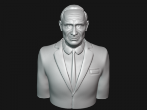 vladimir putin bust 3d printable model Model Cetak 3D