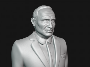 vladimir putin bust 3d printable model Model Cetak 3D