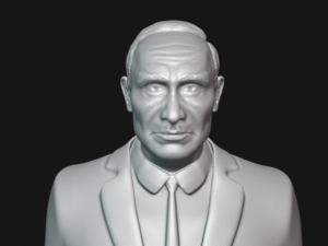vladimir putin bust 3d printable model Model Cetak 3D