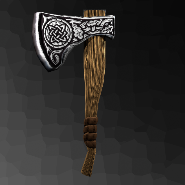 axe 3D Model .c4d .max .obj .3ds .fbx .stl .blend 