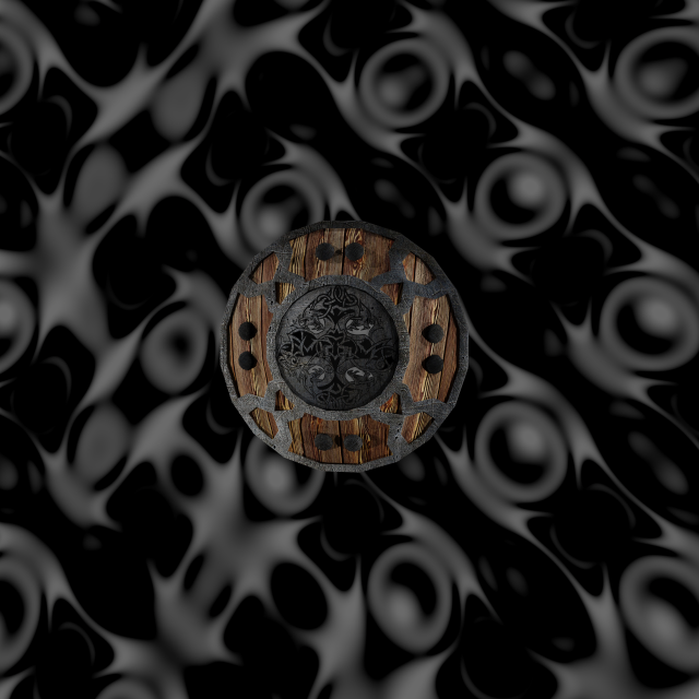ancient shield Model 3D .c4d .max .obj .3ds .fbx .stl .blend 