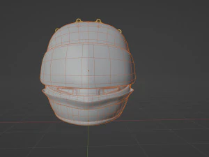 Helmet Low-poly 3D Model