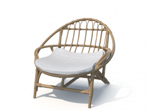luling rattan chair 3D-Modell