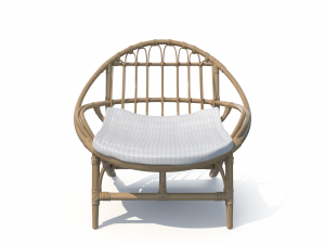 luling rattan chair 3D-Modell