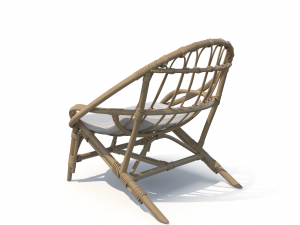 luling rattan chair 3D-Modell