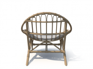 luling rattan chair 3D-Modell