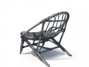 luling rattan chair 3D-Modell