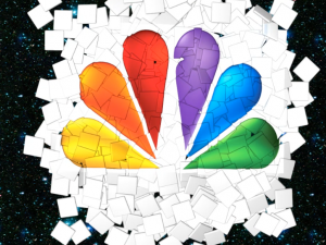 A template cinema 4ds with a logo coming from a mosaic 3D-Modell