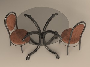 table Modèle 3D