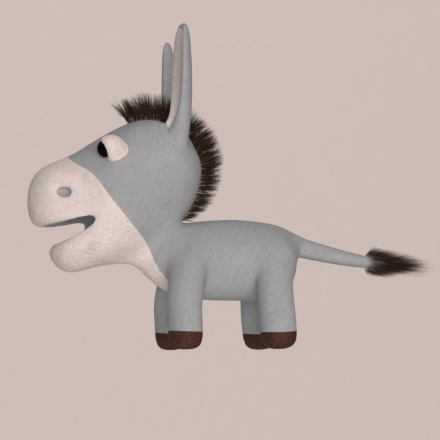 donkey Modelo 3D .c4d .max .obj .3ds .fbx .stl .blend 