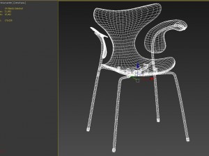 yellow chair Modelo 3D