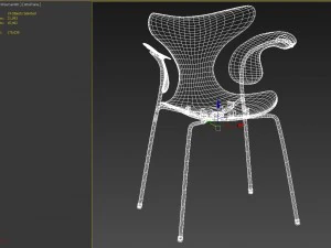 yellow chair 3D Model