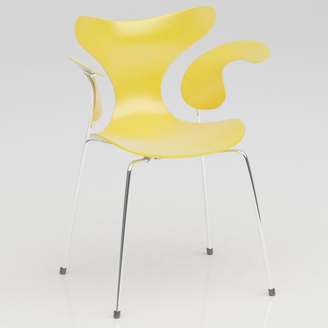 yellow chair Modelo 3D .c4d .max .obj .3ds .fbx .stl .blend 