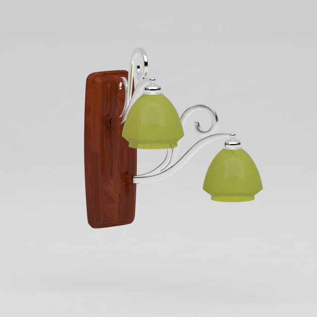 wall light 3D Model .c4d .max .obj .3ds .fbx .stl .blend 