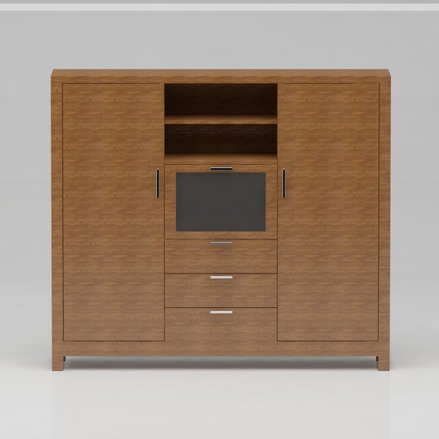 cabinet 3D Model .c4d .max .obj .3ds .fbx .stl .blend 