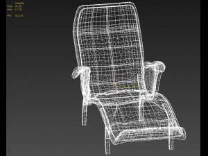 arm chair Model 3D