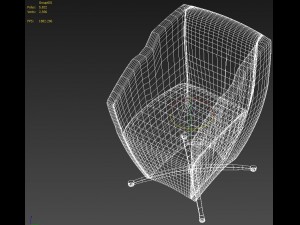 arm chair 3D 模型