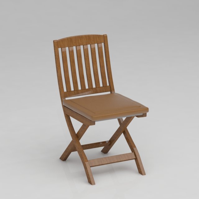 chair wooden 3D Модель .c4d .max .obj .3ds .fbx .stl .blend 