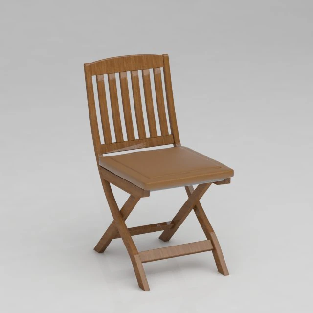 chair wooden 3D Model .c4d .max .obj .3ds .fbx .stl .blend 
